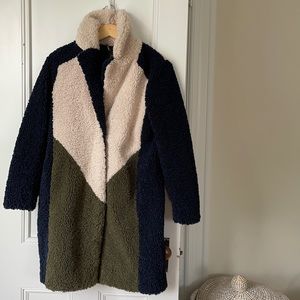 NWOT J. Crew Sherpa coat, S